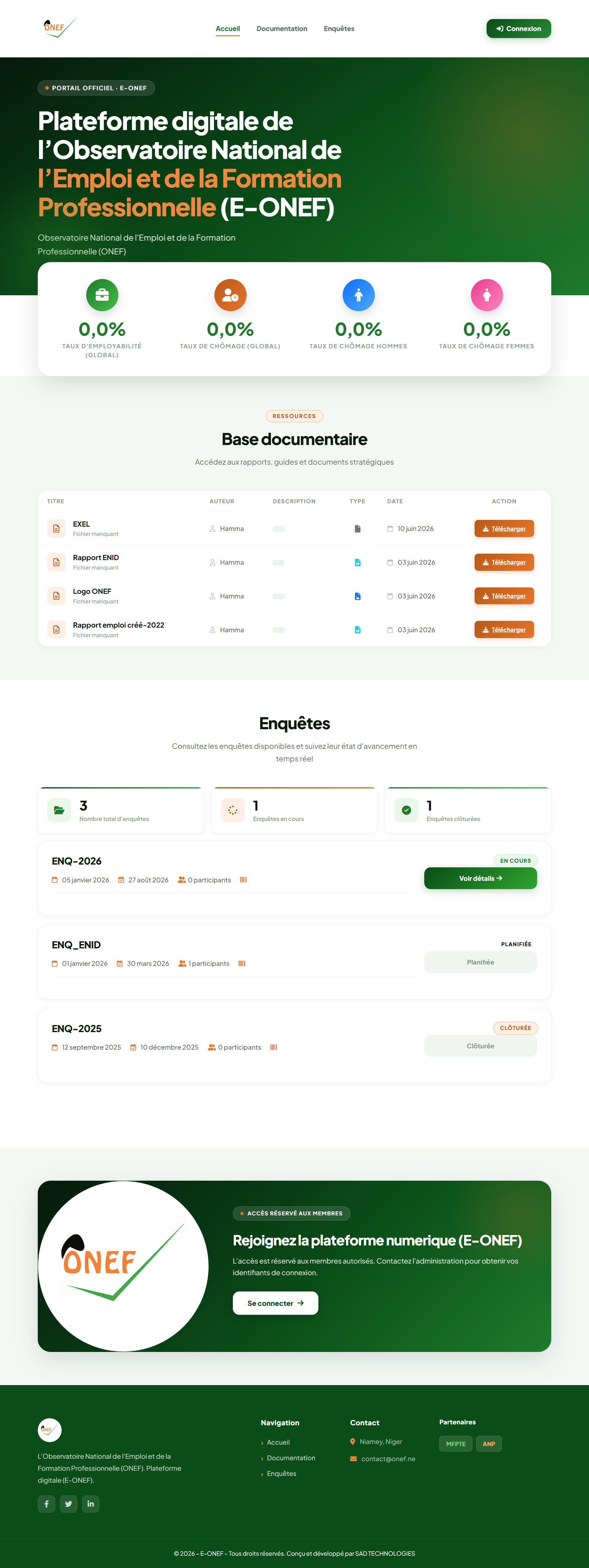 Aperçu : Plateforme web