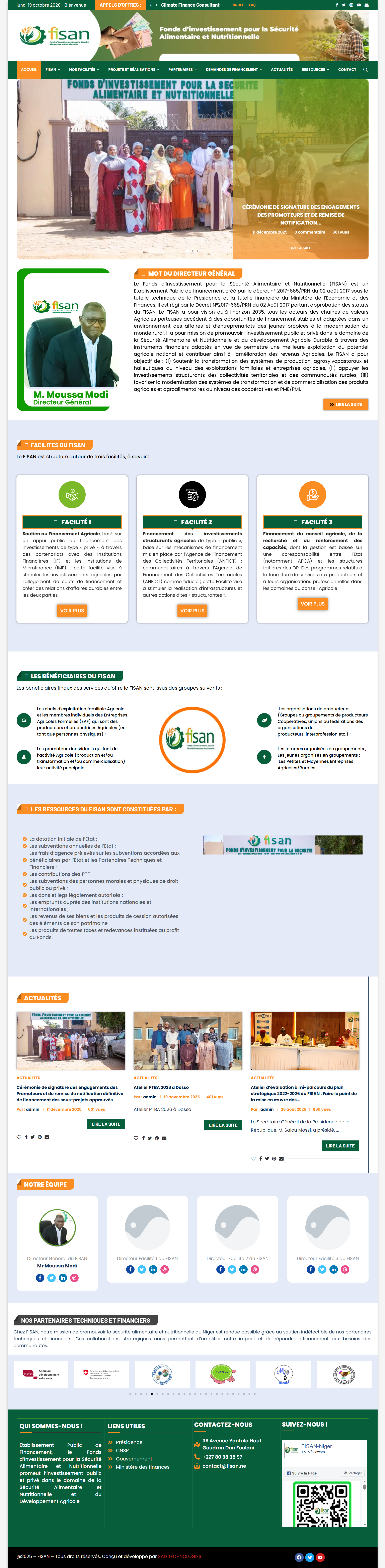 Aperçu : Fonds d'Investissement pour la Sécurité Alimentaire et Nutritionnelle